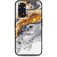 TopQ Cover LUXURY Xiaomi Redmi Note 11 solid Marble grey-gold 71848 - Phone Cover