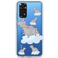TopQ Cover Xiaomi Redmi Note 11 silicone Grey Unicorns 71874 - Phone Cover