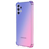 TopQ Cover Samsung A13 silicone Shock rainbow blue-pink 72158 - Phone Cover