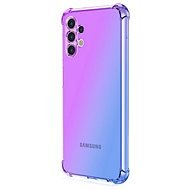 TopQ Kryt Samsung A13 silikón Shock dúhový fialovo-modrý 72156 - Kryt na mobil
