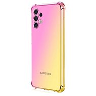 TopQ Cover Samsung A13 silicone Shock rainbow pink-yellow 72155 - Phone Cover