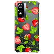 TopQ Kryt Vivo Y76 5G silikón Strawberries 72503 - Kryt na mobil
