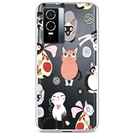 TopQ Cover Vivo Y76 5G silicone Cats 2 72425 - Phone Cover