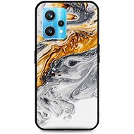 TopQ Cover LUXURY Realme 9 Pro+ solid Marble grey-gold 73152 - Phone Cover