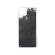 TopQ Case Samsung A12 Silicone Liquid Black 70367 - Phone Case