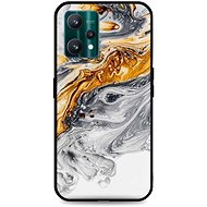TopQ Cover LUXURY Realme 9 Pro solid Marble grey-gold 73289 - Phone Cover