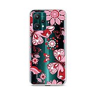 TopQ Cover Realme 9 Pro silicone Pink Butterfly 73151 - Phone Cover