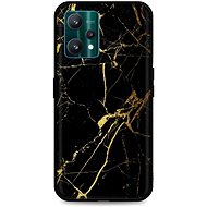TopQ Cover LUXURY Realme 9 Pro solid Marble black-gold 73300 - Phone Cover