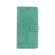 TopQ Xiaomi Redmi Note 10 Pro book case Green tree owls 59830 - Phone Case