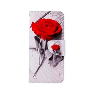 TopQ Case Xiaomi Redmi Note 11 Book Red Rose 73656 - Phone Case