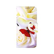 TopQ Case Xiaomi Redmi Note 11 Book Red Butterfly 73652 - Phone Case