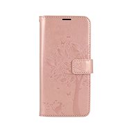 Forcell Case Xiaomi Redmi Note 11 book Tree with cat pink 73903 - Phone Case