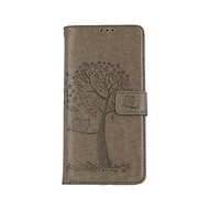 TopQ Case Samsung A13 booklet Grey tree owls 73821 - Phone Case