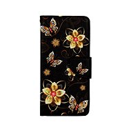 TopQ Case Samsung A13 booklet Golden flowers 73545 - Phone Case