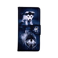 TopQ Case Samsung A13 book Reflection of the wolf 73503 - Phone Case