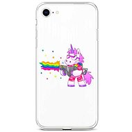 TopQ Cover iPhone SE 2022 silicone Rainbow Gun 74027 - Phone Cover