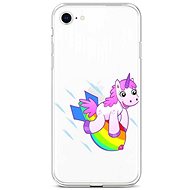 TopQ Cover iPhone SE 2022 silicone Flying Unicorn 74022 - Phone Cover