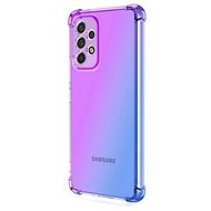 TopQ Cover Samsung A33 5G silicone Shock rainbow purple-blue 73997 - Phone Cover