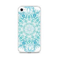TopQ Cover iPhone SE 2022 silicone Blue Mandala 73982 - Phone Cover