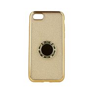 TopQ Cover iPhone SE 2020 silicone Diamond gold 49348 - Phone Cover
