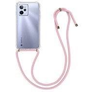 TopQ Cover Realme C31 silicone with pink cord transparent 74267 - Phone Cover