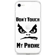 TopQ Cover iPhone SE 2022 silicone Don´t Touch transparent 74013 - Phone Cover