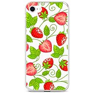 TopQ Cover iPhone SE 2022 silicone Strawberries 74008 - Phone Cover
