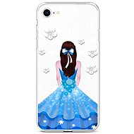 TopQ Cover iPhone SE 2022 silicone Blue Princess 74004 - Phone Cover