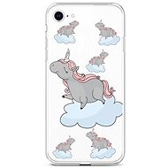TopQ Cover iPhone SE 2022 silicone Grey Unicorns 73962 - Phone Cover