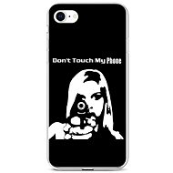 TopQ Cover iPhone SE 2022 silicone Don´t Touch Gun 73946 - Phone Cover