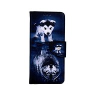 TopQ Case Samsung A53 5G booklet Reflection of the wolf 73785 - Phone Case