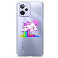 TopQ Cover Realme C31 silicone Rainbow Splash 74362 - Phone Cover
