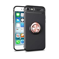 TopQ Cover iPhone SE 2022 black with copper ring 74634 - Phone Cover