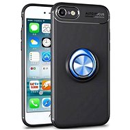 TopQ Cover iPhone SE 2022 black with blue ring 74633 - Phone Cover