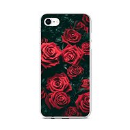 TopQ Cover iPhone SE 2022 silicone Red rosettes 74673 - Phone Cover