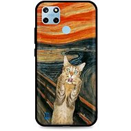 TopQ Cover Realme C25Y silicone Scared Cat 70509 - Phone Cover