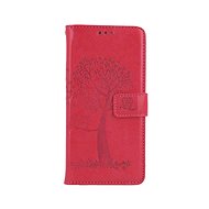 TopQ Case Samsung A53 5G booklet Dark pink tree owls 73824 - Phone Case
