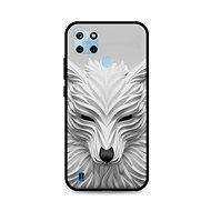 TopQ Cover LUXURY Realme C25Y solid White wolf 70220 - Phone Cover