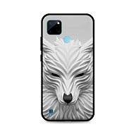 TopQ Cover LUXURY Realme C21Y solid White wolf 69758 - Phone Cover