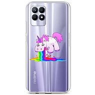 TopQ Cover Realme 8i silicone Rainbow Splash 69803 - Phone Cover