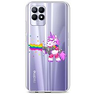 TopQ Cover Realme 8i silicone Rainbow Gun 69802 - Phone Cover