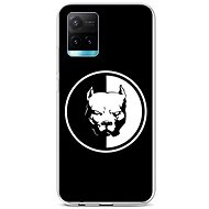 TopQ Cover Vivo Y33s silicone Black and white pitbull 69148 - Phone Cover