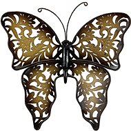 Prodex Butterfly metal brown-beige larger 37 × 34 cm - Decoration