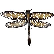 Prodex Dragonfly metal brown-beige larger 45 × 33 cm - Decoration