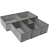 APT AG126K Drawer organizer set of 6, grey - Drawer Organiser