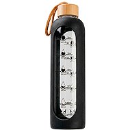 DuraHome Láhev skleněná, HydroCoach, 1 l, černá_4049 - Drinking Bottle