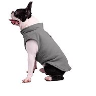 Fleece sweatshirt for dog with cuff grey S - Sweater for Dogs