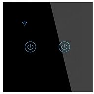 Surtep Tuya Smart light switch DS-101BW-2-button, black - Light Switch