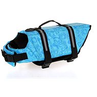 Surtep Floating reflective vest for dog Bone blue 2XL - Swimming Vest for Dogs