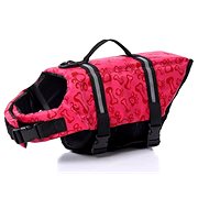 Surtep Floating reflective vest for dog Bone pink XL - Swimming Vest for Dogs